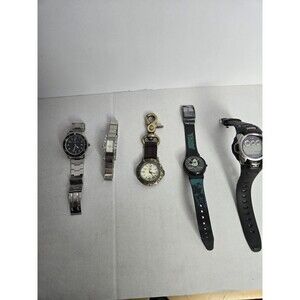Lot Of 5 Mic Watches For Repair G-shock,mighty Ducks, Milan